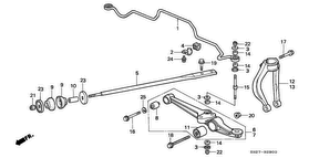 honda B__2900 FRONT STABILIZER/ FRONT LOWER ARM (1)