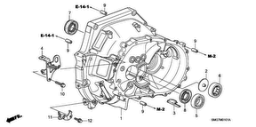 honda M__0101 CLUTCH CASE (1.8L)