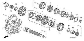 honda M__0501 ПЕРВИЧНЫЙ ВАЛ (1.8L)