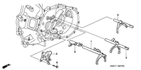 honda M__0700 ВИЛКА ПЕРЕКЛЮЧЕНИЯ (1.4L) (1.8L)