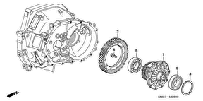 honda M__0800 ДИФФЕРЕНЦИАЛ (1.4L) (1.8L)