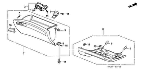 honda B__3715 INSTRUMENT PANEL GARNISH (PASSENGER SIDE) (LH)