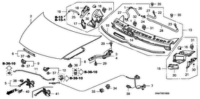 honda B__5100 ENGINE HOOD (LH)