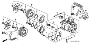 honda B__5700 КОНДИЦИОНЕР (COMPRESSOR)