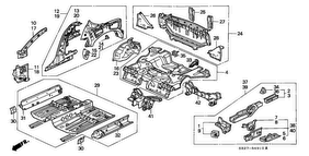 honda B__4910 INNER PANELS