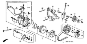 honda B__5705 КОНДИЦИОНЕР (COMPRESSOR) (HADSYS)