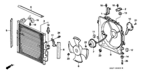 honda B__5800 КОНДИЦИОНЕР (CONDENSER)