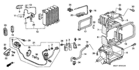honda B__5902 КОНДИЦИОНЕР (COOLING UNIT) (LH) (