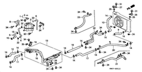 honda B__0510 ШЛАНГ РАДИАТОРА