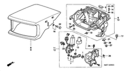 honda B__0805 HEADLIGHT RETRACTABLE