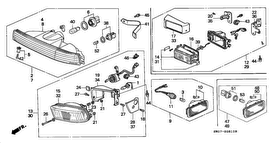 honda B__0810 FRONT COMBINATION LIGHT