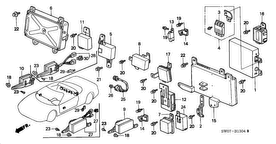 honda B__1304 БЛОК УПРАВЛЕНИЯ (ECU)