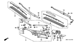 honda B__1400 FRONT WINDSHIELD WIPER (LH)