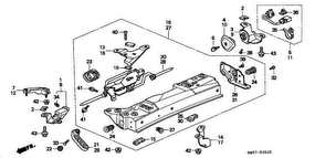 honda B__3820 ROOF SIDE LOCK