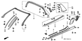 honda B__4211 MOLDING (NSX-T)