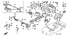 honda B__4930 STEERING HANGER BEAM