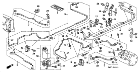 honda B__6001 КОНДИЦИОНЕР (HOSES/ PIPES) (RH)