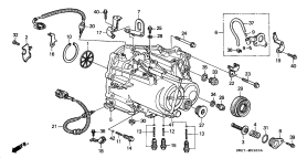 honda M__0200 КАРТЕР КОРОБКИ ПЕРЕДАЧ (3.0L)