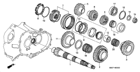 honda M__0500 ПЕРВИЧНЫЙ ВАЛ (3.0L)