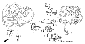 honda M__0600 РЫЧАГ ПЕРЕКЛЮЧЕНИЯ ПЕРЕДАЧ (3.0L)