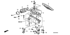 honda B__0100 ВОЗДУХООЧИСТИТЕЛЬ (2.0L)