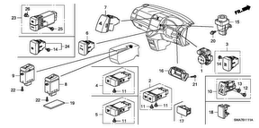 honda B__1111 ВЫКЛЮЧАТЕЛЬ (RH)