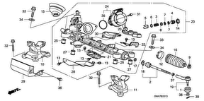 honda B__3313 P.S. GEAR BOX (EPS) (RH)