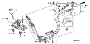 honda B__3400 РЫЧАГ ПЕРЕКЛЮЧЕНИЯ ПЕРЕДАЧ (2.0L) (2.4L)