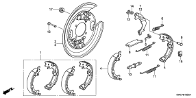 honda B__1920 PARKING BRAKE SHOE