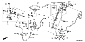 honda B__2320 ГЛАВНЫЙ ЦИЛИНДР СЦЕПЛЕНИЯ (2. 0L) (2.4L) (LH)