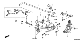 honda B__2900 REAR LOWER ARM