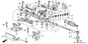 honda B__3312 P.S. GEAR BOX (EPS) (LH)