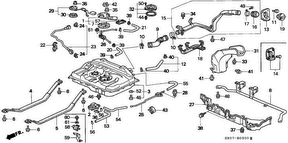 honda B__0300 ТОПЛИВНЫЙ БАК