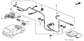 honda B__1320 SRS UNIT (LH)