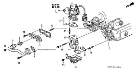 honda E__0410 КЛАПАН ВОЗВРАТА ОГ