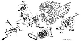 honda E__0600 ALTERNATOR BRACKET