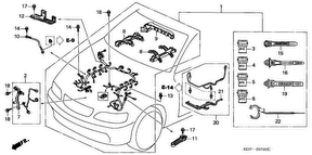 honda E__0700 ENGINE WIRE HARNESS (LH)