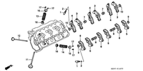 honda E__1200 VALVE/ROCKER ARM (LEFT)