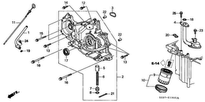 honda E__1300 МАСЛЯНЫЙ НАСОС/ СЕТЧАТЫЙ МАСЛЯНЫЙ ФИЛЬТР