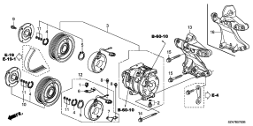 honda B__5700 КОНДИЦИОНЕР (COMPRESSO R)