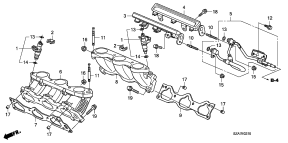 honda E__0310 ТОПЛИВНЫЙ ИНЖЕКТОР