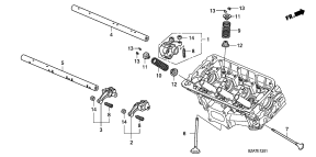honda E__1201 КЛАПАН/ КОРОМЫСЛО (REAR)