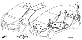 honda B__0700 WIRE HARNESS (LH) (1)