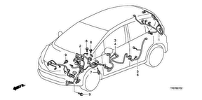 honda B__0702 WIRE HARNESS (LH) (2)