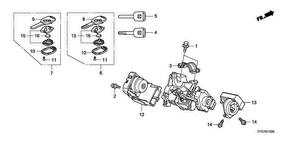 honda B__1105 KEY CYLINDER COMPONENTS