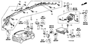 honda B__1340 SRS UNIT (LH)