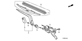 honda B__1410 СТЕКЛООЧИСТИТЕЛЬ ЗАДНИЙ