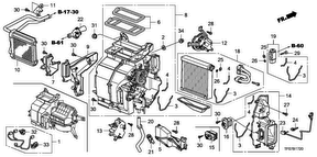 honda B__1720 ОТОПИТЕЛЬ (LH)