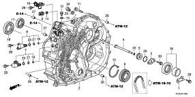 honda ATM1100 TORQUE CONVERTER CASE (CVT )