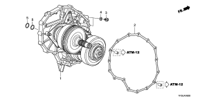 honda ATM1600 ПРОСТАВКА (CVT)